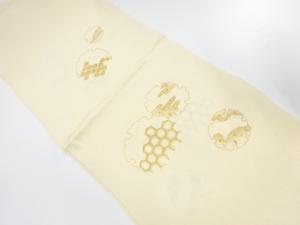 未使用品　正絹　縮緬地　帯揚げ